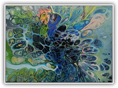 Rainbow Parrot (V207) 80 x 80 cm - 390€