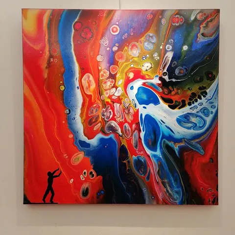 Acrylic Pouring (V198) 80 x 80cm - 350€